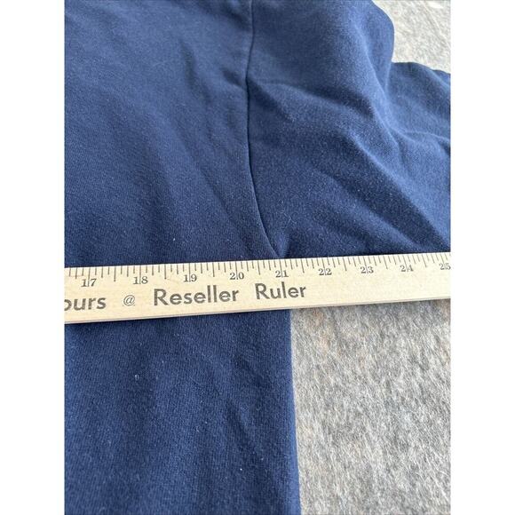 Vintage 90’s Jerzees Crewneck Women’s LG Blue Christmas Sweatshirt Snowman - Picture 4 of 9